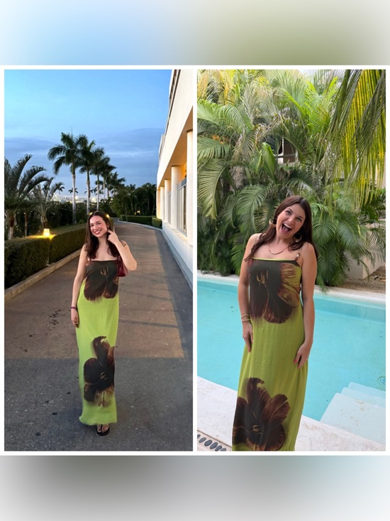 Anthropologie Dresses & Skirts - Anthropologie Summer Away Brava Maxi Dress Green Floral Maxi Sundress XS